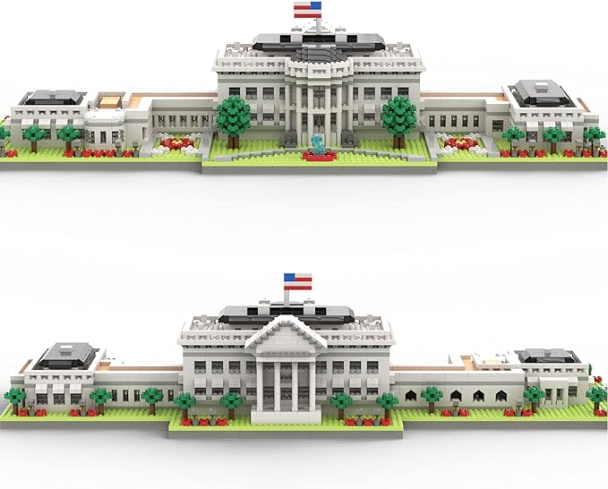 SEMKY Micro Mini Blocks White House Famous Landmark Model Set,(3000Pieces) -Building and Architecture Toys Gifts for Kid and Adult