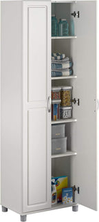 SystemBuild Evolution Kendall 24" Utility Storage Cabinet - White