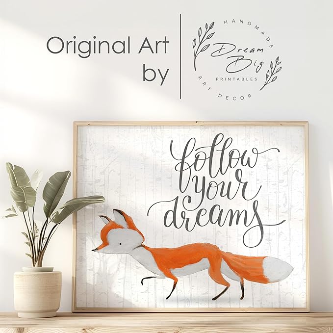 Fox Art Prints (Set of 4) - Unframed - 11X14s | Wall Decor to Bring Nature's Charm Indoors | A Stunning Addition to Any Art Lover's Collection | Home Office Decor | Living Room Decor