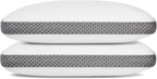 2 Pack Cooling Bed Pillows for Sleeping, Memory Foam Bed Pillows Queen Size Set of 2, Gel Pillow for Sleepers Cool Pillow for Side Back and Stomach Sleepers, Cold Pillow, Supportive（Grey）