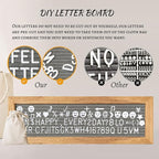 Picture Frames Collage Wall Decor Hanging Photo Display Frame Felt Letter Board with 340 Letters and 30 Clips, Unique DIY Collage Picture Frames for Dorm Room Decor, Christmas Birthday Party