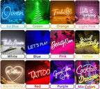 Custom Neon Signs, Neon Sign Customizable for Wall Decor, Personalized Neon Sign for Wedding Birthday Party Gift Party Bar Game Room Home Business Shop Name Logo Neon Sign (2 Lines)