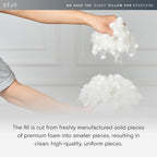 Sijo Premium Adjustable Bed Pillow, Lasting Cooling Surface, Shredded Memory Foam Pillows, Medium Firm, Perfect for Back, Side and Stomach Sleeper (King)