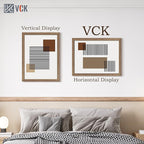 VCK 18x24 Poster Frame 3 Pack, Brown Walnut Wood Picture Frame, Exclusive Wood Grain, Wall Mounting Hanging