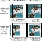 12 Pack 12.5x12.5 Record Frame with 10x10 Mat for Vinyl Record Album Cover Poster, Display Photo 10x10 with Mat or 12.5 x 12.5 Without Mat, Wall Hanging Vinyl Frames, 12 Pack, Black