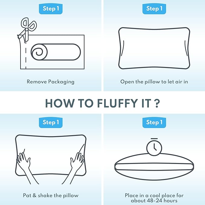 Bed Pillows Queen Size of 2- Premium Luxury Hotel Quality Cooling Bed Pillows for Sleeping,Soft Fluffy & Memory Foam Filling,Support Loft Gusseted Bed Pillows for Side and Back Sleepers