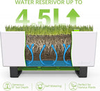 Glowpear Self-Watering Mini Bench Planter - 23.6" in Pot, Free Standing, UV Stable, Scalable, Indoor | Outdoor Pot with Water Gauge, for Home Kitchen Windowsill Gardening