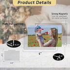 6 Pack 4x6 Acrylic Magnetic Picture Frames, Refrigerator and Desktop Photo Frames Combine, Vertical and Horizontal Clear Display for Fridge/Table/Locker for Home/Party/Wedding/Decoration