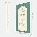 White Sage Incense Sticks, Organic Hand Dipped 100 Sticks with Natural Herbs & Aromatic Ingredients, Burn Time 45 to 60 Minutes, Incense for Positivity, Yoga, Meditation, Relaxation, Spiritual Gift