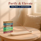 Nag Champa Incense Sticks with Natural Oils, Assorted Incense Set of 12 Scents - Lavender, Rose, Sandalwood, Vanilla, White Sage, Cinnamon, Rosemary etc, Positive Aroma for Meditation, Yoga & Prayer