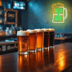 Beer Is Here Neon Sign for Wall Decor Bar Neon Light Beer Led Neon Signs Colorful Led Neon Lights for Bar Kitchen Shop Man Cave Decoration