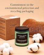 M&SENSE Lemon Vanilla Scented Slow Burning Candles for Home Scented, All Natural Soy Candles 7.05oz 50 Hours Slow Burning in Glass Jar, Stress Relief Gifts for Women and Men