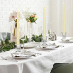 Foaincore 60 Pcs Candlestick Holders Bulk 2.5 Inch Taper Candle Holder for Table Centerpiece Thick Glass Ritual Candle Stand for Wedding Christmas Valentines Festival Party Decorations(Clear)