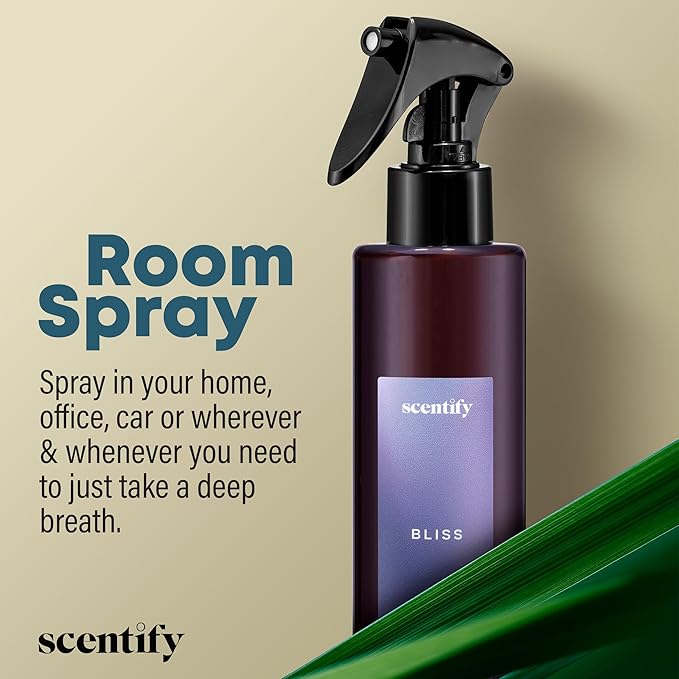 Scentify Bliss Odor Neutralizing Room Spray – Luxury Eucalyptus & Bergamot Fragrance, Instant Odor Eliminator for Home, Office & Car – 6oz