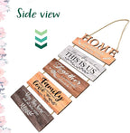 Wooden Collage Panels Home Affirmations Wall Sign- Wall Plaques for Living Room,Bedroom,Dining Room,Bathroom - Multicolor Rustic Family Farmhouse Wall Decor 5pcs