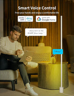 Ailofy Smart Corner Floor Lamp, LED Floor Lamp with Alexa and App Control, 16 Million DIY Colors, Music Sync, DIY Color Modes,Timer Setting, Suitable for Living Room and Bedroom