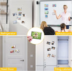 YixangDD 20 Pack Magnetic Picture Frame, 2.5 x 3.5 Inches Fridge Magnetic Photo Frames, Magnetic Photo Frames for Refrigerator, Home, School, Office (Black)