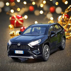 Model Car Compatible 1/32 RAV4 Toy Car Alloy Diecast Collectible Model with Light and Sound Toy Vehicle for Boys Kids Toddler Gift Black car