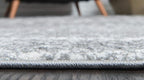 Unique Loom Rosso Collection Vintage, Traditional, Bohemian, Geometric, Distressed, Southwestern Area Rug, 8' 0" x 8' 0", Gray/Ivory