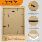 IBUYKE 11 x14 Picture Frame,Set of 3,Solid Oak Wood 11x14 Photo Frame with Mat to 8x10,11x14 Picture Frames With Tempered Glass,Wall Mount Display,Home Decor,Natural Oak 14 x 11 Frame,UWPF1114N-3