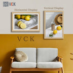 VCK 16x24 Oak Wood Frame for Poster & Picture, Natural Solid Wood Photo Frames 3 Pack, Wall Gallery Frame