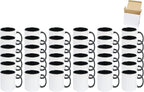 11oz White Ceramic Sublimation Coffee Mug in White Gift Box, Black, Case of 36