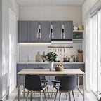 Pendant Lights Kitchen Island Black,3-Pack Led Penant Lights for Kitchen Island, Modern Led Pendant Light Fixture for Dining Room Over Table,Bathroom Pendant Light Fixtures Ceiling Hanging