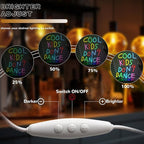 Cool Kids Don't Dance Neon Sign for Wall Decor, Cool Kids Letter Neon Light Wall Art, Dimmable Colorful Classroom LED Light Up Sign for Bedroom, Library, Classroom, Bookstore