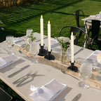 Candlestick Holders 6 PCS Short Metal Taper Candle Holders, KSWING Black Candle Stick Holders Set, Perfect for Table Centerpiece Mantel Party Wedding Christmas Home Decor, Set of 6