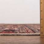 Keen Home Design 10x14 Rug - Machine Washable Area Rug with Non-Slip Backing, Ideal for Living Room, Dining Room, Bedroom - Vintage, Easy Clean, Durable, Low Pile Rug - (9'7" x 14')