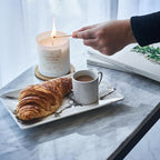 Literie NYC Inspired Scented Candle: Brunch in The West Village - Citrus & Champagne, 9oz, 50 Hour Burn, Vegan Soy & Coconut Blend Candle for Home Decor, Gift for Women & Men