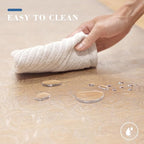 Chair Mat for Hard Floors, Tydle 36" x 60" Office Chair Mat for Hardwood Floors, Non-Slip Plastic Floor Mat for Gaming Chairs, Hard Floor Protector Computer Desk Vinyl Mat for Home Office (Clear-Rose)