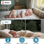 Window Film Transparent Heat Control UV Blocking, 30% VLT Window Tint for Shopfront Glass with Installation Tools, PET Material, Ideal for Stores, Glass Doors and Display Windows, 27.6Inch×78.7Inch