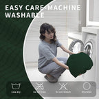 Easy-Going 4 Pieces Oversized Recliner Stretch Sofa Slipcover Sofa Cover Furniture Protector Couch Soft with Elastic Bottom,Polyester Spandex Jacquard Fabric Small Checks Dark Green