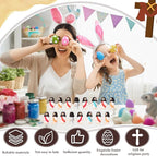 Bememo 100 Pcs Jesus Toys Original Design Mini Rubber Little Jesus Figurine to Hide and Seek Religious Party Favors Sunday School Craft Baptism Gifts for Easter Egg Stuffers (Bohemian Color)