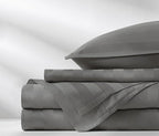 King Sheets by Pure Bamboo, Genuine 100% Organic Viscose Derived from Bamboo Bed Sheet Set, Luxuriously Soft & Cooling, Double Stitching, Lifetime Quality Promise (King, Jacquard Stone)