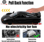 1/36 Scale 1994 Mclaren F1 Diecast Cars Models,Pull Back Vehicles Mclaren F1 Toy Cars,Cars Gifts for Boys Girls Black