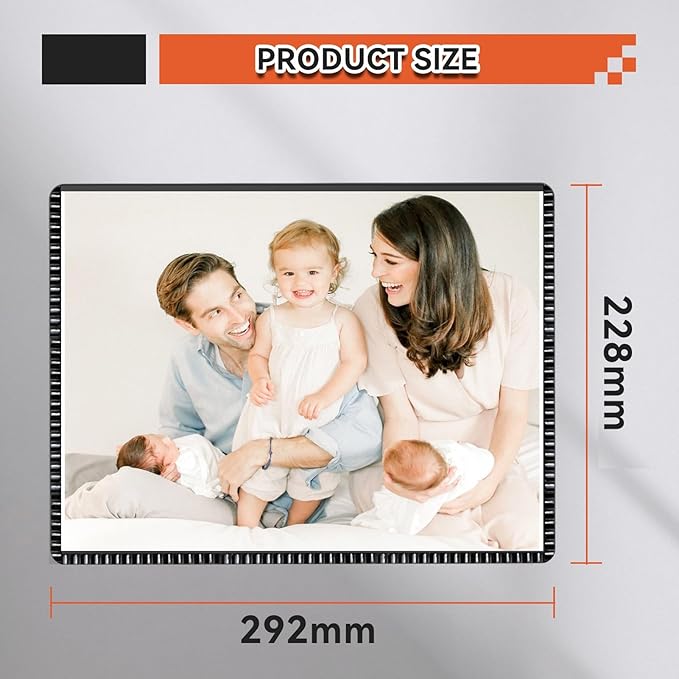 Magnetic Frame 8.5x11 for Letter Size Paper Document Holders 3PCS