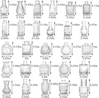 Bud Vases in Bulk 36, Glass Vase for Centerpieces, Small Vase for Flowers, Small Flower Vases for Centerpieces, Mini Vases, Vintage Vase, Clear Bud Vases for Wedding Table Decor