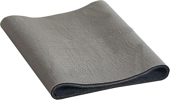 VEVOR Slip-Resistant Rug Pad, Protective Cushioning Carpet Pad, 2'x8' (7.87' Actual) - 1/4"Thick - Dual Surface - Polyester Felt + Latex, 1-2㎡ Area Carpet Padding Rug Cushion Safe for All Floors, Grey