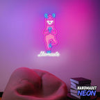 Personalized Funny Llama Neon Sign, Custom UV Printed Llamaste Decor Led Light, Psychic Lama Glama Wall Art Lights Signs, Decorative Gifts For Friends, Kids, Mom, Yoga Lover, Bedroom