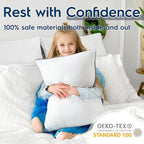 viewstar Pillows Queen Size Set of 2, Bed Pillows for Sleeping, Queen Pillows 2 Pack for Back and Side Sleepers, Fluffy Pillows for Bed with Down Alternative, Machine Washable, Dark Grey, 20" x 30"