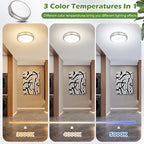 2-Pack 36W LED Ceiling Light Fixture (450W Equiv), 12IN Modern Flush Mount Ceiling Lights, Dimmable Ceiling Lamps Super Bright 3000LM, 3000K/4000K/5000K Adjustable for Bedroom Kitchen Bathroom Hallway