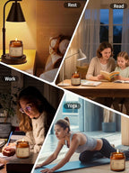 Scented Candles Gift, 16oz Large Jar Scented Candle – Rose Soy Wax Candle with 100 Hour Burn Time, Long Lasting Aromatherapy Candle for Romantic Home Fragrance, Bedroom Décor & Gift for Her/Him