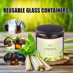 Auelife Citronella Candles Outdoor, 12oz Large 3-Wick Candle for Outside Patio Camping & Garden, Natural Soy Wax Citronella Candle for Summer Gift, Long Lasting for Indoor Home Scented, 50+ Hour Burn