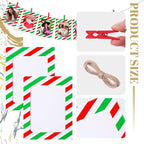 Janlaugh 100 Pcs Christmas Paper Photo Frames 4x6 Red and Green Paper Picture Frame with 100 Clip 10 String Kit DIY Hanging Cardboard Photo Holder Christmas Wall Decor Wedding Home