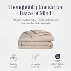 Brooklinen Luxury Percale Duvet Cover – 100% Cotton, Cool, Crisp, Extra-Long Corner Ties, Button Closure, Soft & Breathable – Machine Washable, Duvet Cover Full/Queen Bed Sizes (Pebble)