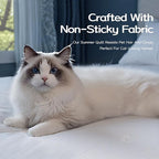 King Cooling Comforter with Tencel™ Fill for Hot Sleepers & Night Sweats - Lightweight, Breathable, Double-Sided Cold Blanket All Season Thin Bedding (White,106"x 90")