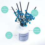 Reed Diffuser Set,5.1oz Ocean Breeze Scent Diffuser with Sticks Home Fragrance Reed Diffuser with Essential Oil for Bathroom Shelf Decor&Air Freshener,Home Bathroom Office Decor & Gifts