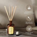 Reed Diffuser Sets - 8.8 oz (250 ml) Super Cedar Scented Diffuser with Sticks Home Fragrance Reed Diffuser for Bathroom Shelf Decor